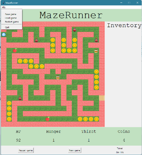 Python - Tkinter-based GUI game of Maze Runner